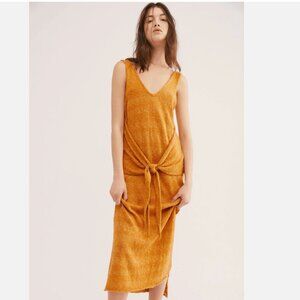 Free People Beach Hampton Midi Dress - Cotton & Linen Blend